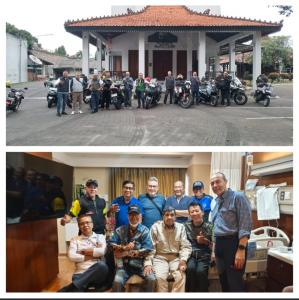 Legend Riders Sunmori Sekaligus Jenguk Sahabat di Rumah Sakit