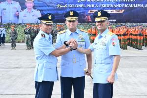 Kolonel Pnb A. Ferdinand Picaulima Resmi Jabat Danlanud Atang Sendjaja