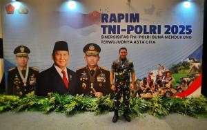 Danlanud Sultan Hasanuddin Hadiri Rapim TNI-Polri 2025