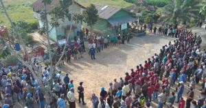 Serikat Pekerja Perkebunan PTPN IV Regional 4 Gelar Apel Akbar Pengamanan Aset di Kebun Bukit Kausar, Rantau Benar, Jambi