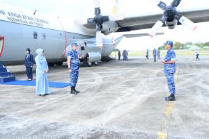 Pangkoops Udara I Kunjungi Lanud MUS dan Satrad 233 Garda Terdepan Kedaulatan Udara NKRI Wilayah Barat