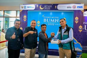 PNM Bersama Semen Padang dan Angkasa Pura Hadirkan Posko Mudik Bersama BUMN 2025 di BIM