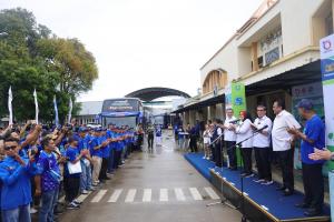 Menaker: Mudik Nyaman Panasonic Gobel, Bukti Kepedulian Dunia Usaha terhadap Pekerja