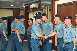 Pangkoarmada RI Terima Pelaporan Kenaikan Pangkat