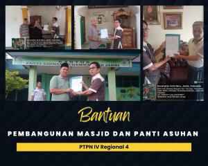 Lagi, PTPN IV Regional 4 Bantu Panti Asuhan dan 3 Masjid di Kota