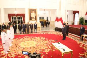 Presiden Prabowo Lantik Gubernur Kepulauan Bangka Belitung dan Papua Pegunungan