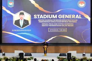 Kuliah Umum di IPDN, Menko AHY: Kalian Aktor Pembangunan Termasuk di Bidang Infrastruktur dan Pembangunan Kewilayahan