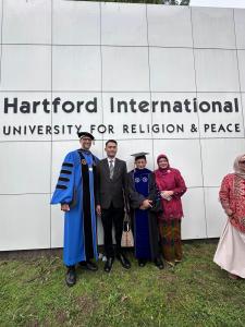 Menag Nasaruddin Umar Terima Gelar Doctor of Divinity dari Hartford International University