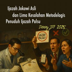 Ijazah Jokowi Asli dan Lima Kesalahan Metodologis Tuduhan Palsu