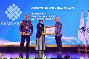 Kemnaker Raih Penghargaan Kearsipan Nasional Kategori Sangat Memuaskan