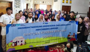 PNM Salurkan Bantuan Kemanusiaan untuk Korban Gempa Bengkulu Melalui Program PNM Peduli