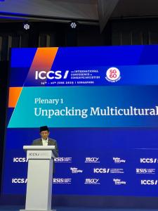 Menteri Agama Bicara di International Conference on Cohesive Societies Singapura