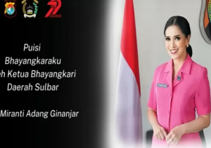 Puisi "Bhayangkaraku" Istri Kapolda Sulbar Gema Pesan Persatuan di HUT ke-79 Bhayangkara