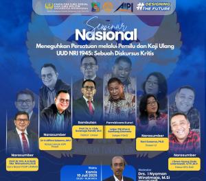 Ketum AIPI Prof. Dr. H. Alfitra Salam Tekankan Persatuan Bangsa dan Urgensi Kaji Ulang UUD 1945 dalam Seminar Nasional di Universitas Warmadewa
