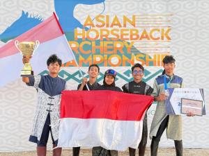 Tim Nasional Panahan Berkuda Indonesia Raih Juara Umum 3 di Youth Asian Championships 2025, Kazakhstan