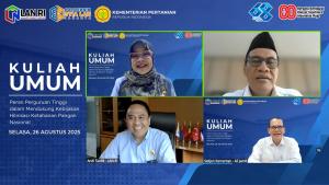 Politeknik STIA LAN Jakarta Gelar Kuliah Umum Peran Perguruan Tinggi Dalam Memperkuat Hilirisasi Ketahanan Pangan Nasional Dihadiri Menteri Pertanian