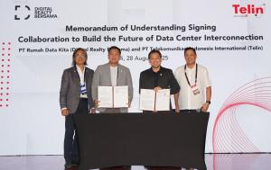 Kolaborasi Membangun Masa Depan Interkoneksi Pusat Data, Telin dan Digital Reality Bersama Tanda Tangani Kemitraan Strategis