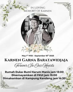 Prof. dr. Karnen G. Baratawidjaja, Dokter Spesialis Penyakit Dalam Subspesialis Alergi-Immunologi Klinik Wafat di RS Mayapada, Jakarta Selatan