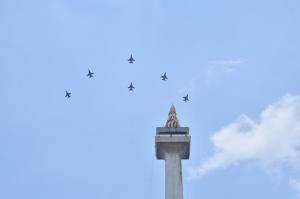 Sejumlah Pesawat TNI AU Dikerahkan Jelang Demo Udara HUT ke-80 TNI