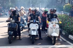 Komunitas Vespa Jaksel Peringati Sumpah Pemuda, Bertekad Jaga Jakarta