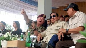 Prabowo & Raja Yordania Saksikan Aksi Drone Tempur TNI di Jakarta