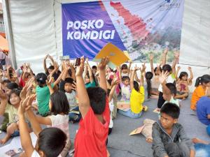 Dukungan Psikososial Anak di Pos Pengungsian Sumbar