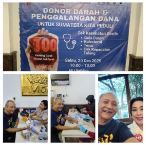 Ratusan Alumni SMA Negeri 3 Teladan Jakarta dan Masyarakat Umum Hadir Diacara Donor Darah