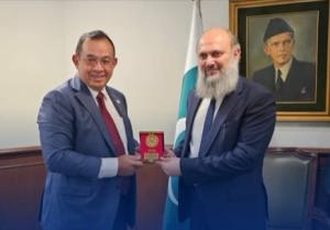 Dubes RI Chandra W. Sukotjo Bersama Mendag Pakistan Gelar Pertemuan Bilateral Strategis