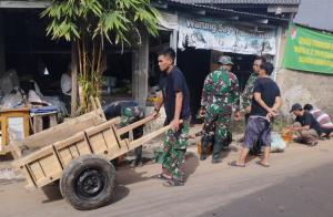 TMMD Bangun Drainase 200 Meter di Bojong Lio, Progres 30 Persen