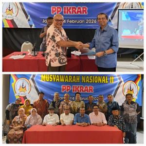 H Syaiful Zein Terpilih Kembali sebagai Ketua PP IKRAR Periode 2026-2030