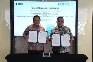 BSI dan PNM Kerja Sama Perkuat Inklusi Syariah UMKM Ultra Mikro, Sasar 300 Ribu Nasabah di Aceh