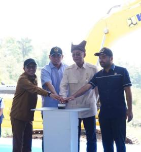 Menteri PU Ground Breaking Pembangunan Sabo Dam Nagari Sungai Jambu Kecamatan Pariangan