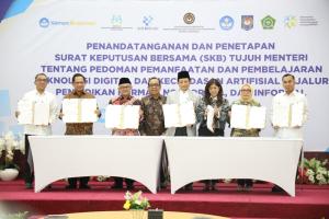    Sebanyak 7 Menteri Tanda Tangani SKB tentang Pedoman Pemanfaatan Teknologi Digital dan Kecerdasan Artifisial