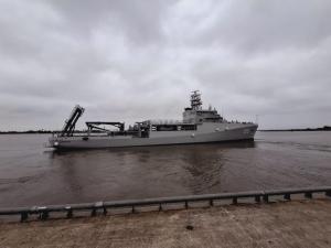 KRI Canopus-936 Laksanakan Pelayaran Perdana Menuju Indonesia