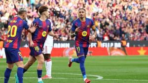 Barcelona Vs Sevilla 5-2: Raphinha Hattrick, Barca Catat Kemenangan ke-14 di Camp Nou