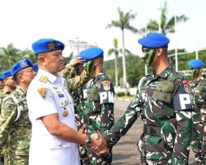 Danpuspomal Mayjen TNI (Mar) Harry Indarto Pimpin Penutupan OJT dan Pembaretan Tandikmata POMAL Angkatan XLVI