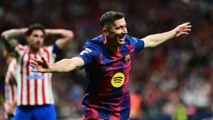 Atletico Vs Barcelona 1-2: Gol Lewandowski Bawa Blaugrana Jauh dari Madrid