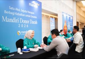 Berbagi Kebaikan untuk Sesama, Bank Mandiri Gelar Donor Darah Massal