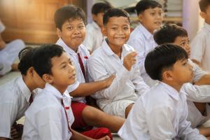Senyum Anak-anak Godo, Harapan Baru dari Edukasi Anti Bullying di TMMD 128