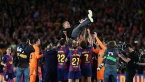 Pelatih Barcelona Hansi Flick Berduka saat Skuad Asuhannya Raih Trofi La Liga