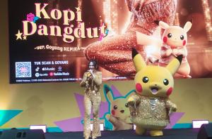 Happy Asmara Kolaborasi Pikacu lewat  Kopi Dangdut, Kenalkan Tari Hepika