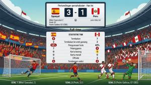 Spanyol vs Peru 3-1, La Furia Roja Sambut Piala Dunia dengan Optimistis  