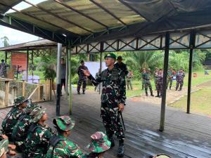 Danbrigif TP 32/Mangkalihat, Tinjau Langsung Pelaksanaan Kegiatan Menembak Reaksi Lanjutan Triwulan II