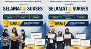 Politeknik STIA LAN Jakarta Raih Juara 1 dan Juara 2 dalam Scientific Paper Competition (KTI) 2026