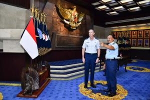 Perkuat Kemitraan Strategis, Wakasau Terima Kunjungan Commander Pacific Air Forces