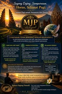 MATAHARI TIDAK BERDEBAT DENGAN KEGELAPAN