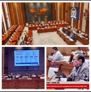 Rapat Dengan Komisi 1 DPR RI, Ardi Sutedja: Keamanan Siber Indonesia Semakin Kompleks