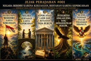 NEGARA BERDIRI KARENA KEKUASAAN, BERTAHAN KARENA KEPERCAYAAN