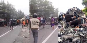 Diduga Rem Blong, Truk Tabrak 7 Kendaraan di Depan Hill Park Sibolangit, 6 Orang Dikabarkan Tewas