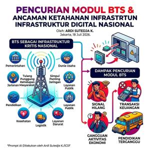 Pencurian Modul BTS dan Ancaman terhadap Ketahanan Infrastruktur Digital Nasional